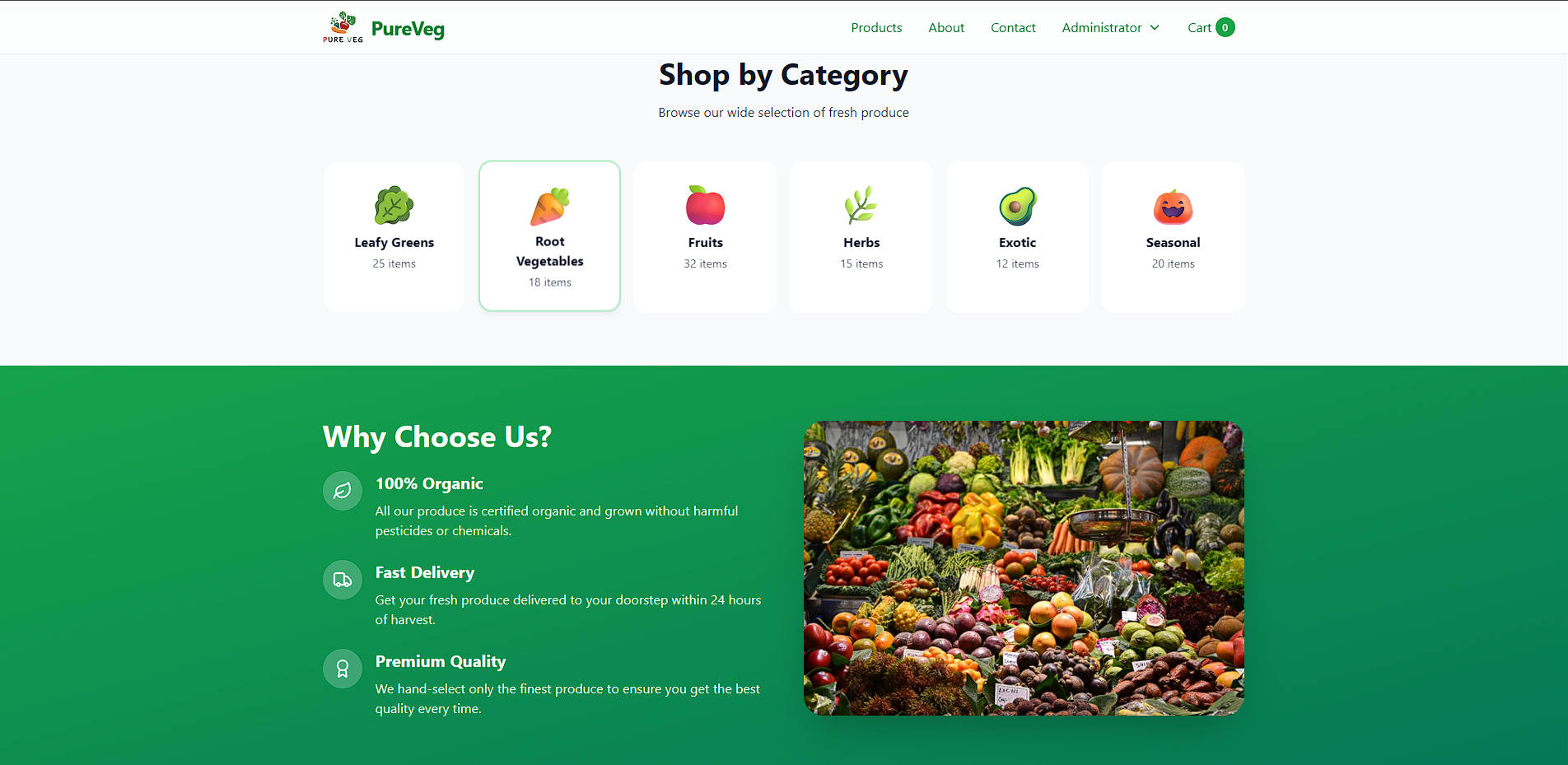 PureVeg – Custom Vegetable Delivery Software - Image 3