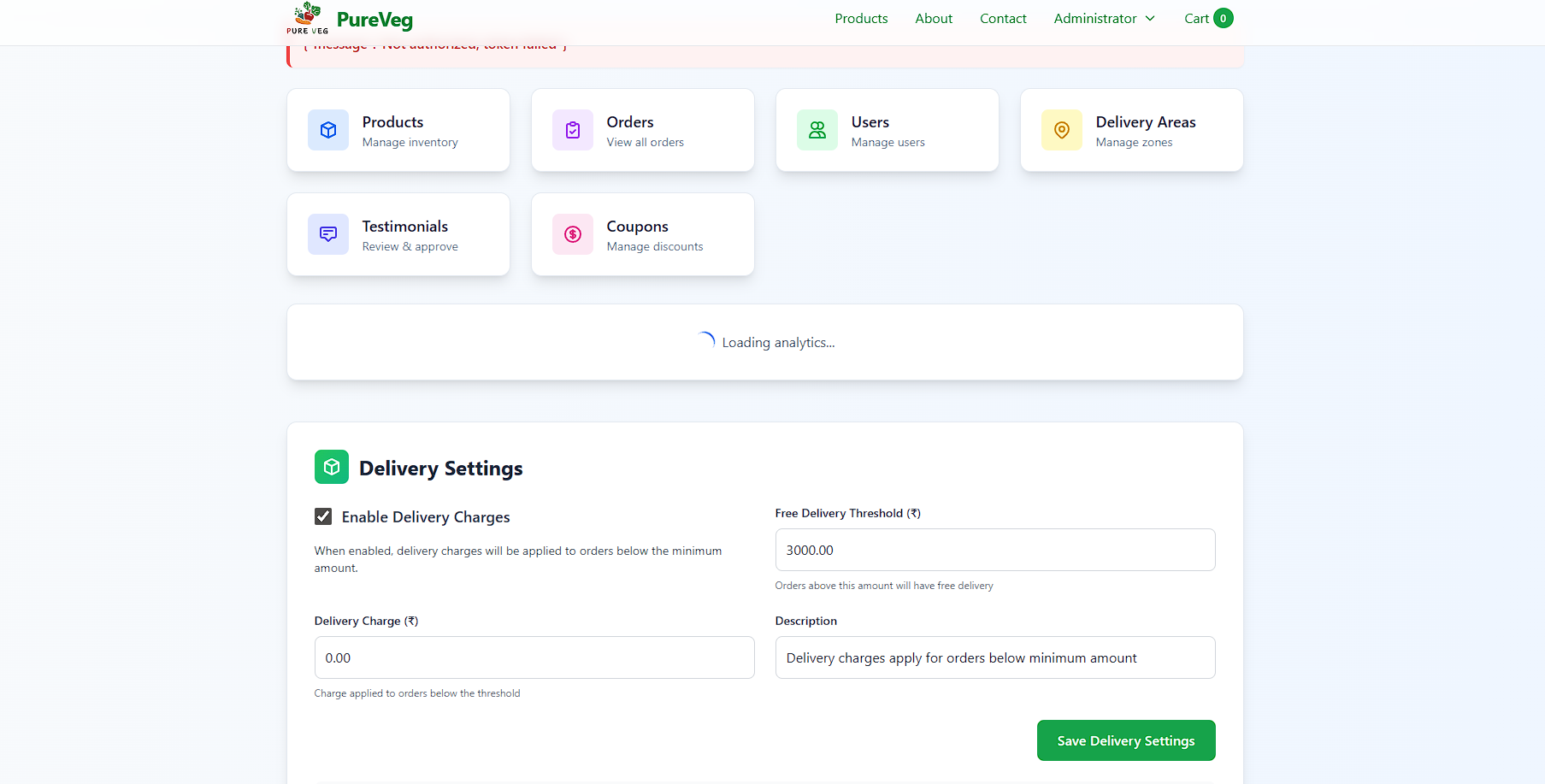 PureVeg – Custom Vegetable Delivery Software - Image 5