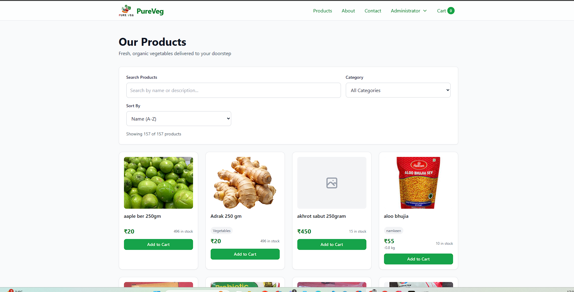 PureVeg – Custom Vegetable Delivery Software - Image 4
